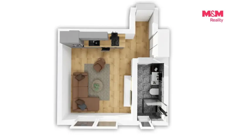 Prodej bytu 1+kk, Praha - Vysočany, Kolbenova, 22 m2