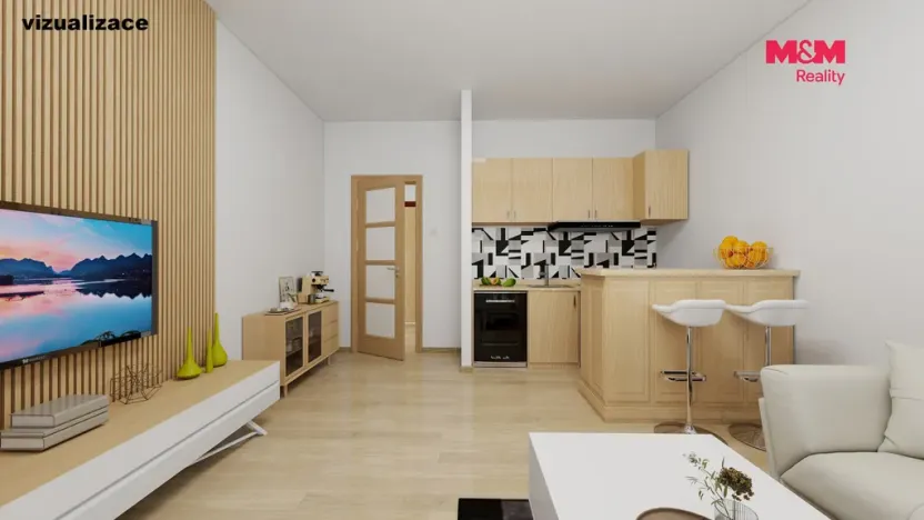 Prodej bytu 2+kk, Ústí nad Labem - Severní Terasa, Šrámkova, 40 m2