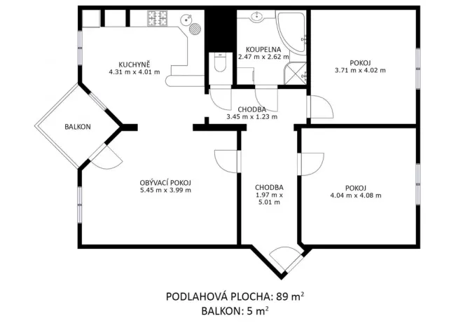 Pronájem bytu 3+kk, Moravské Budějovice, Na Výsluní, 89 m2