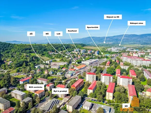 Prodej bytu 2+1, Ústí nad Labem, Kosmonautů, 52 m2