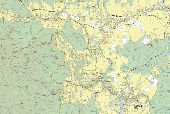 Prodej louky, Staré Křečany, 12696 m2