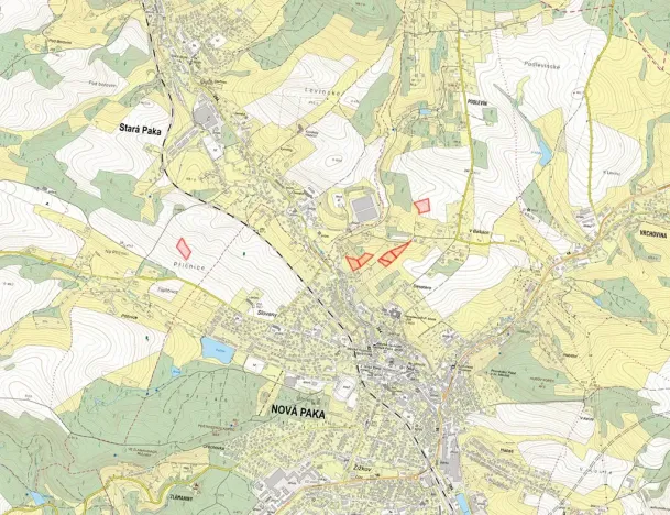 Prodej pole, Stará Paka, 5313 m2