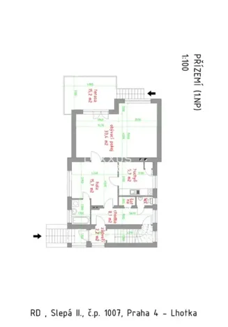 Pronájem rodinného domu, Praha - Lhotka, Slepá II, 273 m2