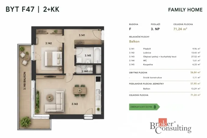Pronájem bytu 2+kk, Plzeň - Jižní Předměstí, Železná, 57 m2