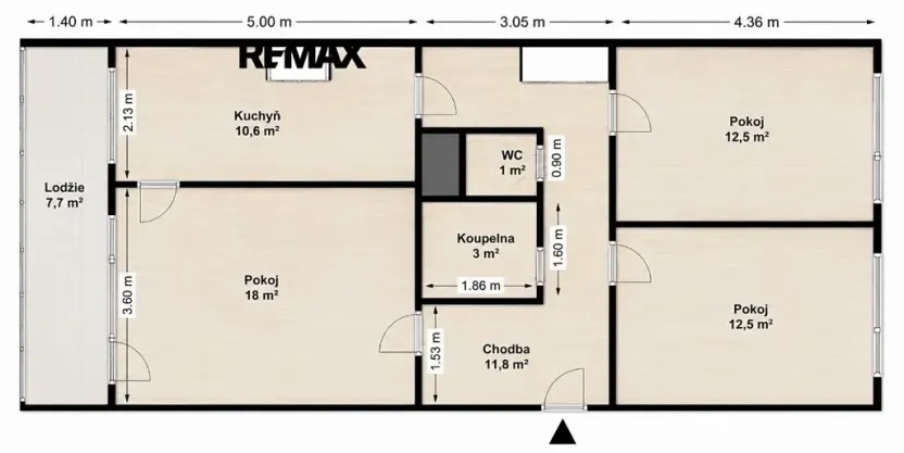Prodej bytu 3+1, Praha - Stodůlky, Borovanského, 73 m2