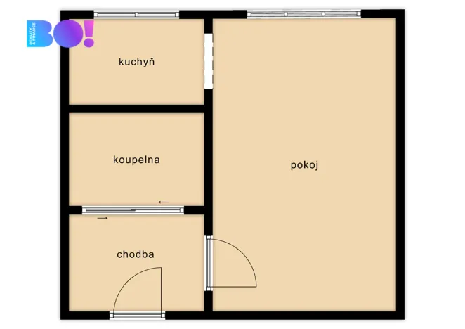Prodej bytu 1+1, Havířov, Kosmonautů, 26 m2