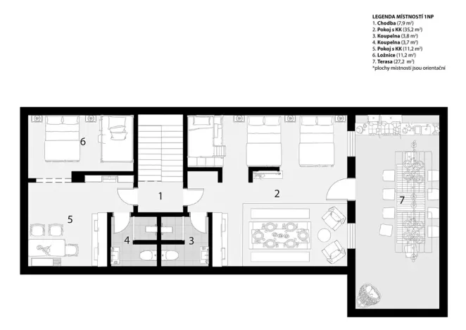 Prodej apartmánu, Strachotín, Sklepní, 285 m2