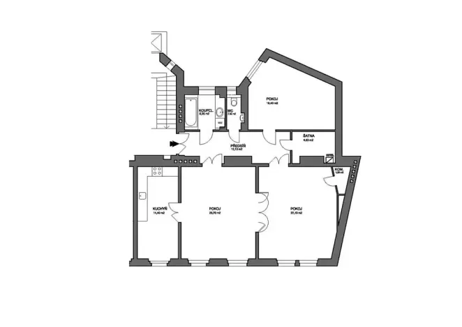 Pronájem bytu 3+1, Praha - Nové Město, Truhlářská, 119 m2