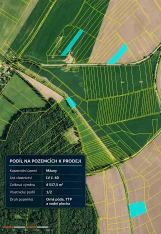 Prodej pozemku pro bydlení, Mžany, 22709 m2