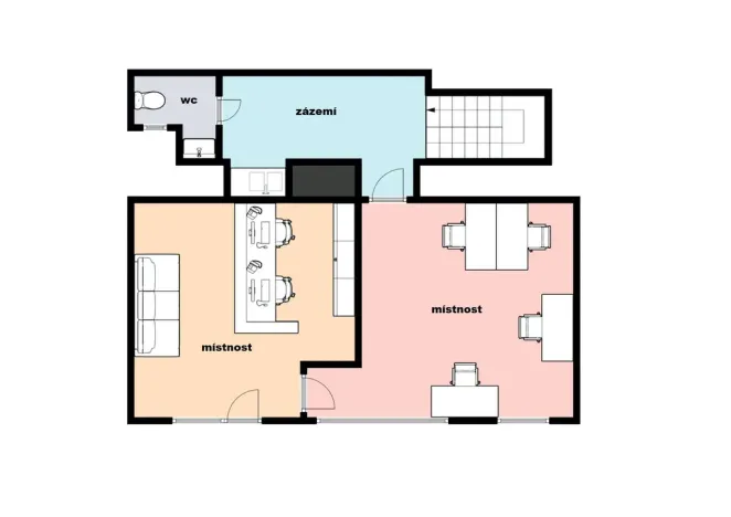 Pronájem kanceláře, Praha - Dejvice, Jugoslávských partyzánů, 58 m2