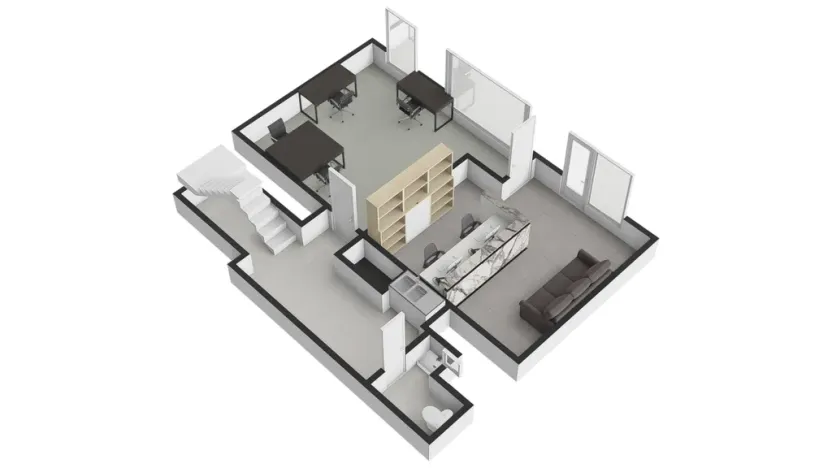 Pronájem kanceláře, Praha - Dejvice, Jugoslávských partyzánů, 58 m2