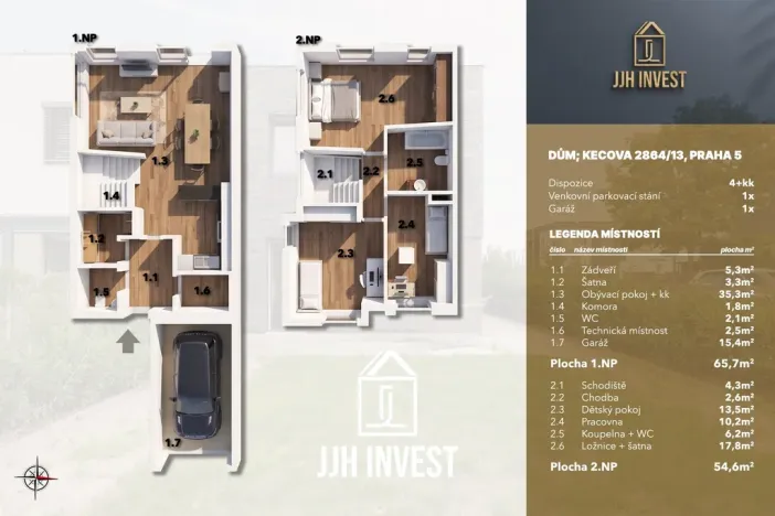 Prodej rodinného domu, Praha - Stodůlky, Kecova, 125 m2