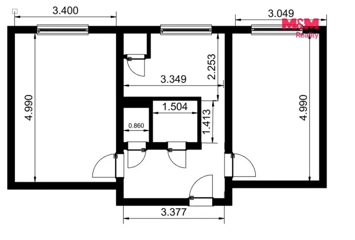 Prodej bytu 2+1, Karviná - Ráj, Horova, 52 m2