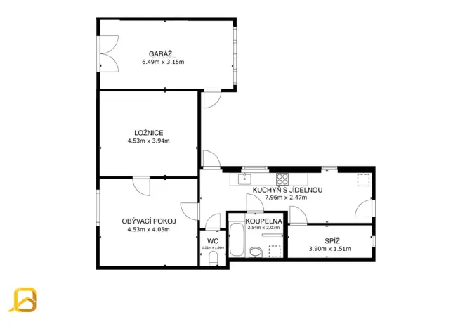 Prodej rodinného domu, Staré Město, Nová čtvrť, 70 m2