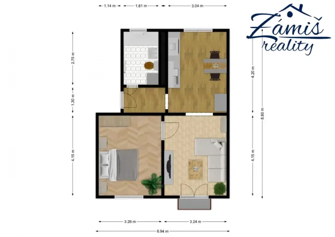 Prodej bytu 2+1, Kladno, Sevastopolská, 50 m2