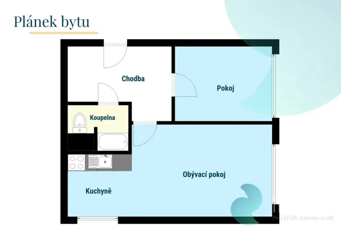 Pronájem bytu 2+kk, Benešov, Konopišťská, 40 m2