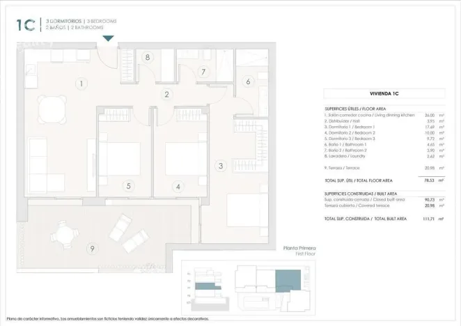 Prodej bytu 4+kk, Benijofar, Alicante, Španělsko, 90 m2