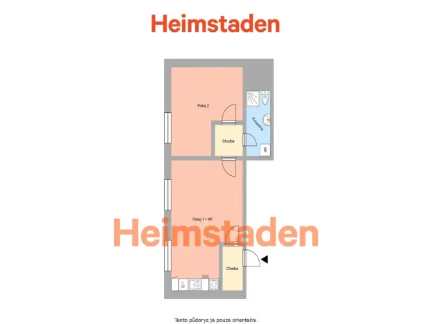 Pronájem bytu 2+kk, Havířov - Město, U Stromovky, 48 m2