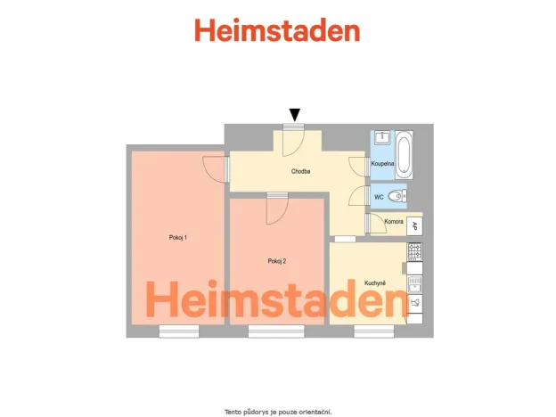 Pronájem bytu 2+1, Havířov - Město, Na Nábřeží, 56 m2