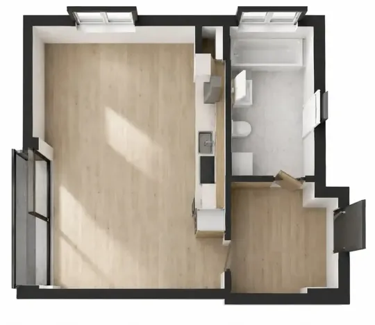 Prodej bytu 1+kk, Heřmanova Huť, U Pondu, 35 m2