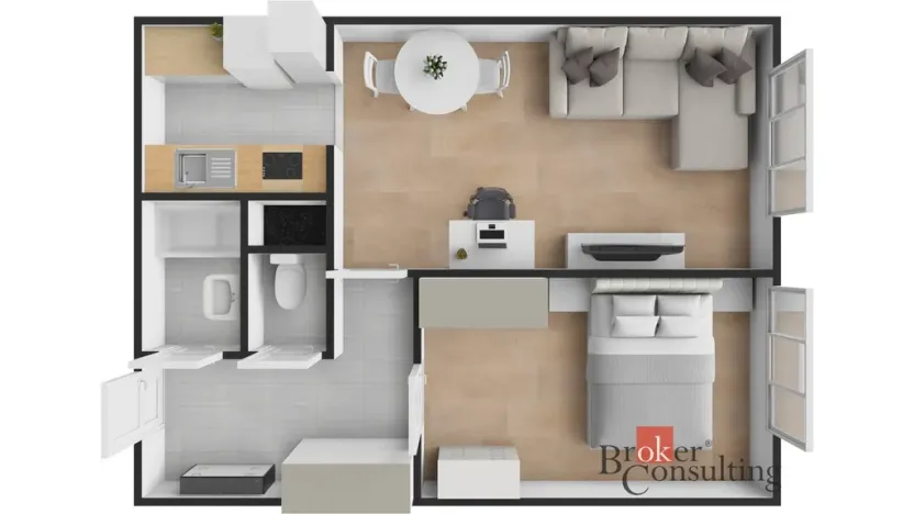 Prodej bytu 2+kk, Praha - Stodůlky, Bašteckého, 43 m2
