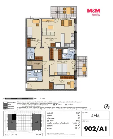 Prodej bytu 4+kk, Praha, Prosecká, 107 m2