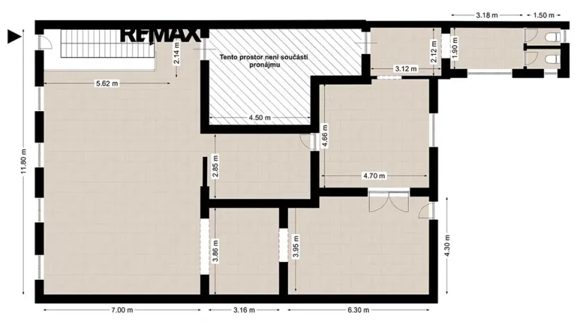 Pronájem obchodního prostoru, Přeštice, Masarykovo nám., 171 m2