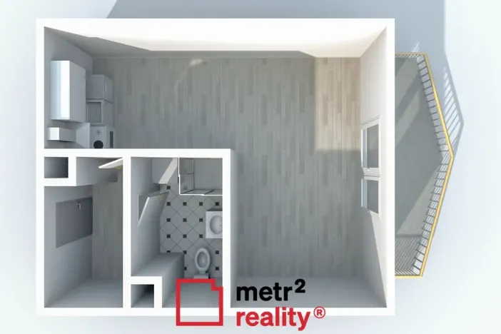 Pronájem bytu 1+kk, Olomouc, U solných mlýnů, 41 m2