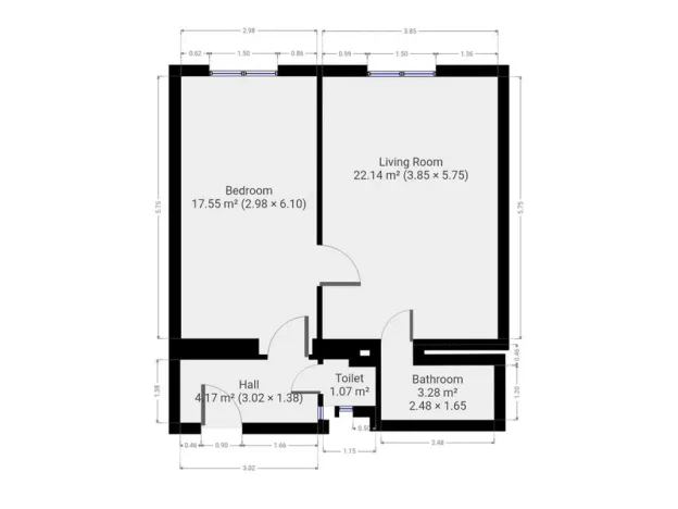 Pronájem bytu 2+kk, Praha - Vinohrady, náměstí Jiřího z Lobkovic, 47 m2