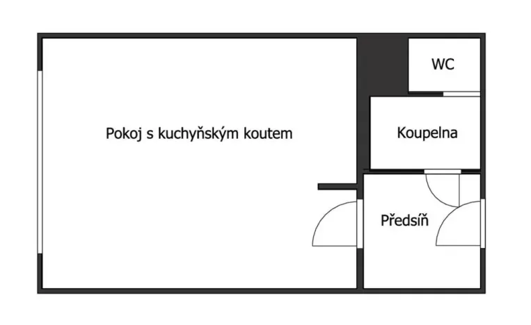 Prodej bytu 1+kk, Opava - Kateřinky, Na Pastvisku, 26 m2