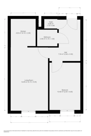 Pronájem bytu 2+kk, Praha - Komořany, Na Komořsku, 45 m2