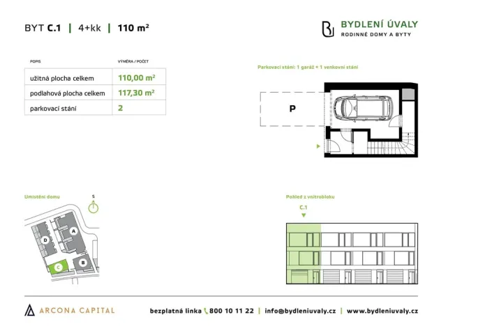 Prodej bytu 4+kk, Úvaly, Škvorecká, 117 m2