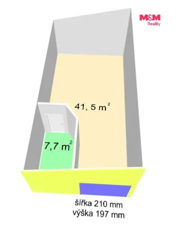 Pronájem skladu, Ostrava - Poruba, Skautská, 48 m2