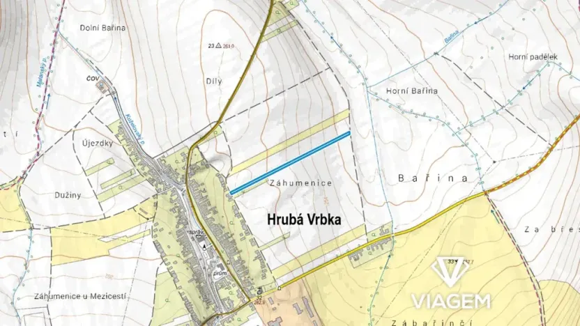 Prodej podílu pole, Hrubá Vrbka, 2081 m2