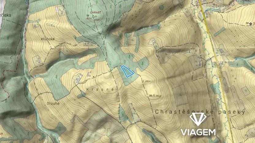 Prodej podílu lesa, Vizovice, 1886 m2