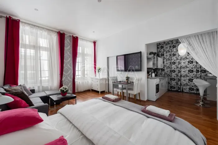 Pronájem bytu 1+kk, Praha - Nové Město, Růžová, 39 m2