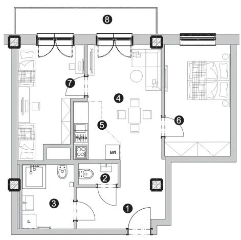 Prodej bytu 3+kk, Karlovy Vary, Chebská, 67 m2