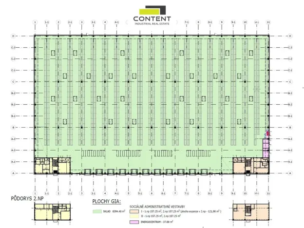 Pronájem skladu, Myslinka, 3500 m2