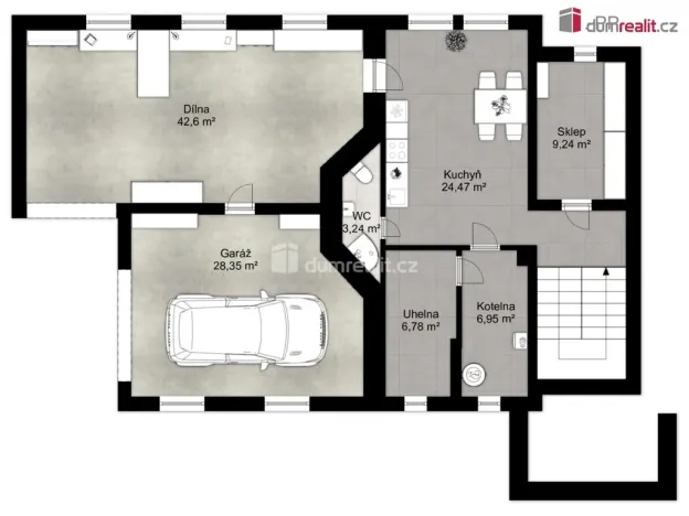 Pronájem rodinného domu, Bystřice - Ouběnice, 300 m2