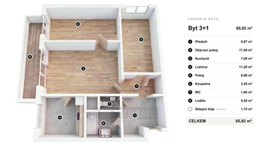 Prodej bytu 3+1, Praha - Braník, Údolní, 67 m2
