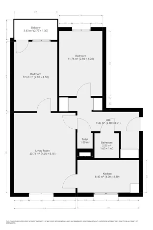 Pronájem bytu 3+1, Praha - Hlubočepy, Silurská, 72 m2