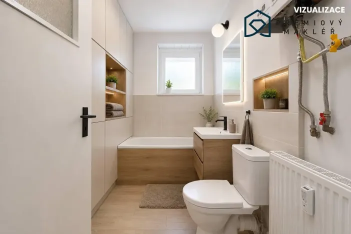 Prodej bytu 2+1, Lom - Loučná, Novostavby, 49 m2