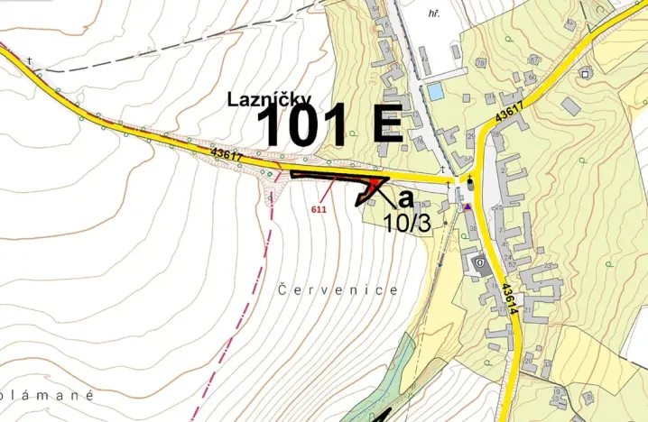 Dražba lesa, Lazníčky, 673 m2