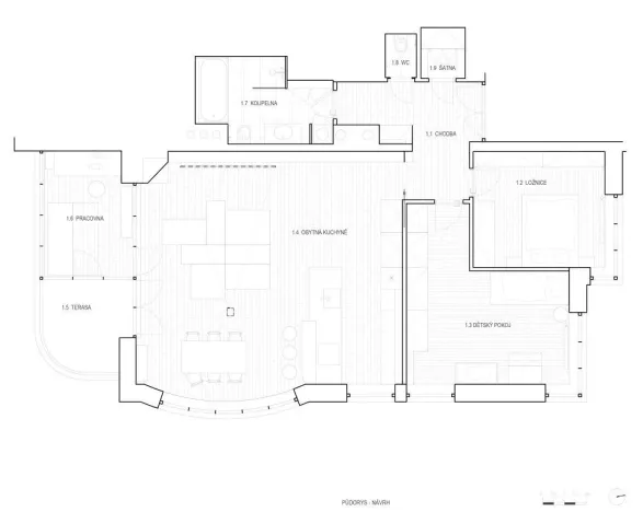Pronájem bytu 4+kk, Praha - Strašnice, Pod strašnickou vinicí, 113 m2