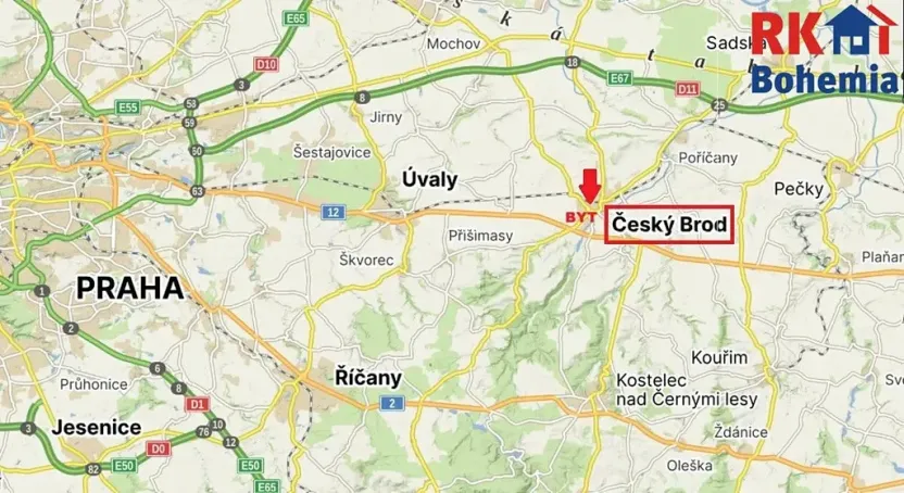 Pronájem bytu 3+kk, Český Brod, Krále Jiřího, 61 m2
