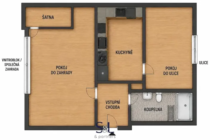 Prodej bytu 2+1, Česká Lípa, Žižkova, 53 m2