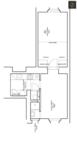 Pronájem bytu 2+kk, Praha - Vinohrady, Jana Masaryka, 37 m2