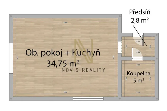 Pronájem bytu 1+kk, Plzeň, Guldenerova, 42 m2