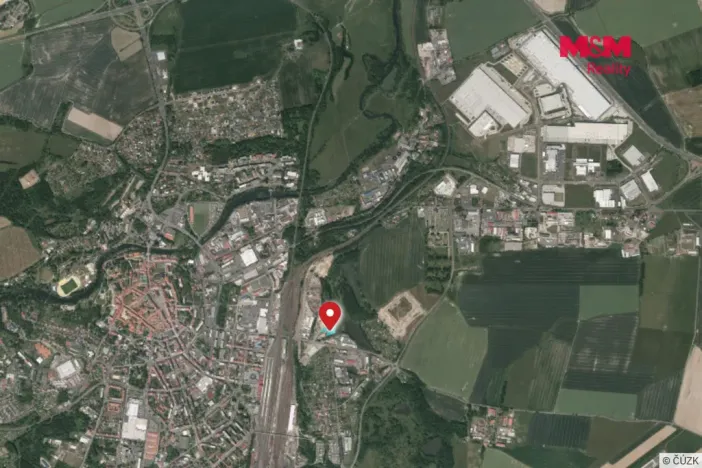 Pronájem komerčního pozemku, Cheb, Vrázova, 5476 m2