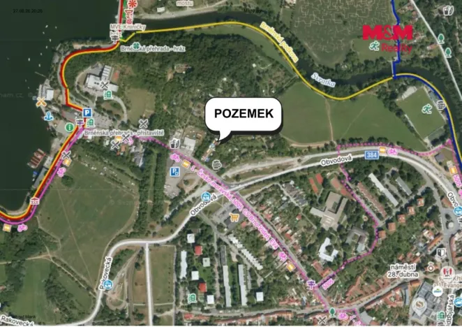 Prodej pozemku pro bydlení, Brno - Bystrc, 378 m2